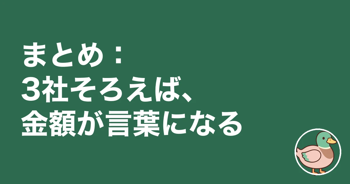 ハウスメーカー 何社回る 平均｜まとめ：3社そろえば、金額が言葉になる
