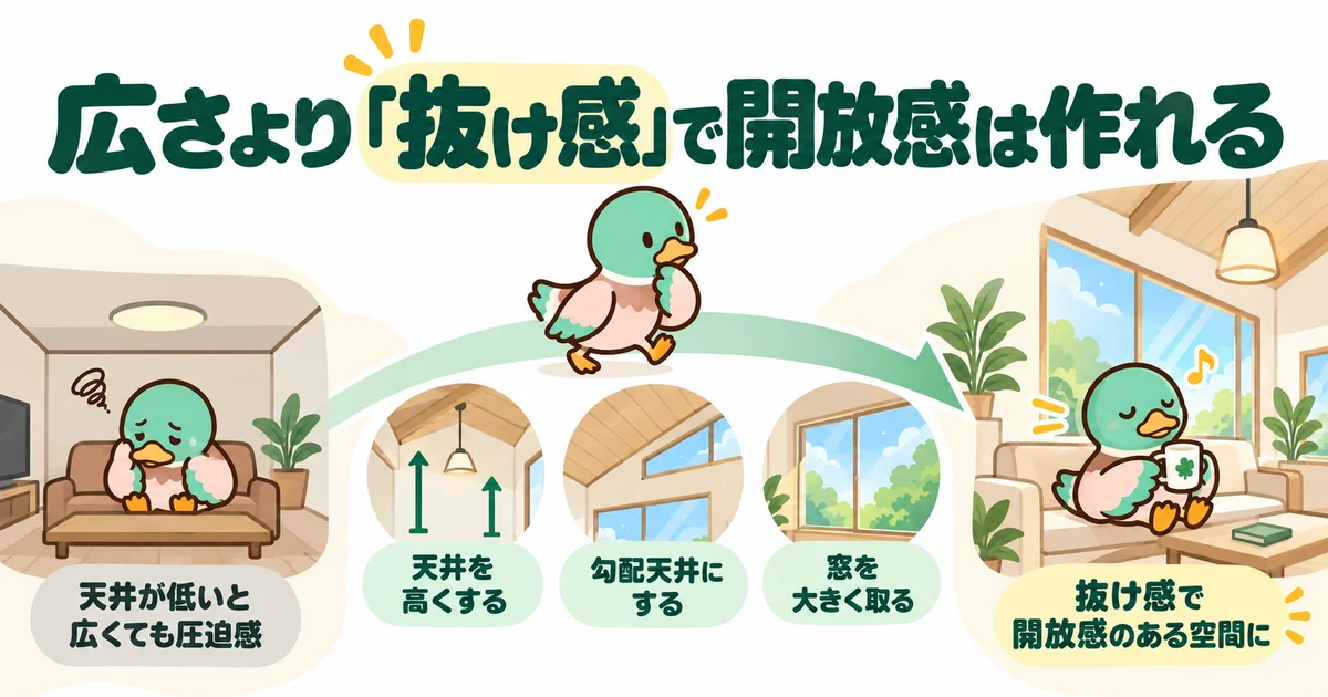 視線の抜けや採光で開放感を考えるあいみつ。