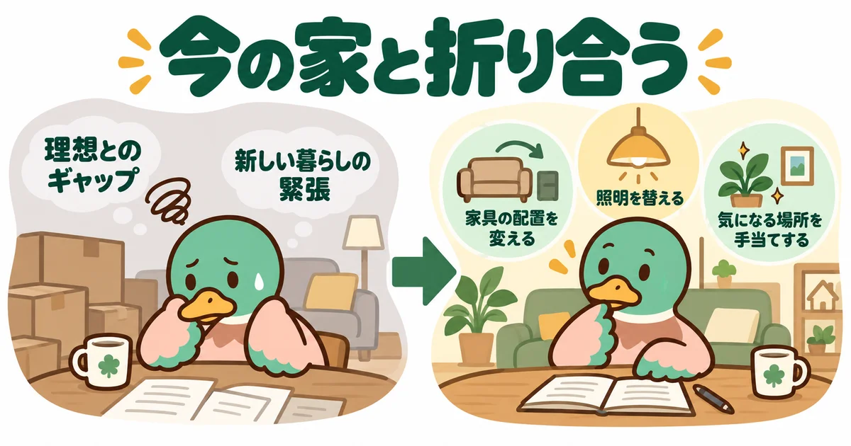 今の家との折り合い方を考えるあいみつ。