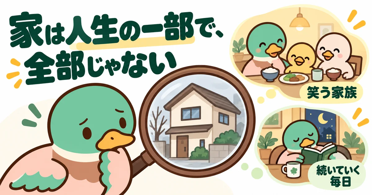 家だけでなく日々の暮らしや家族に目を向けるあいみつ。