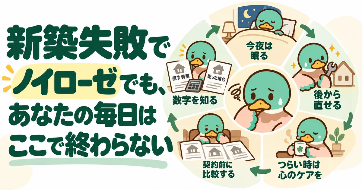 家の後悔を抱えながら、休息と相談、今後の選択肢を整理するあいみつ。
