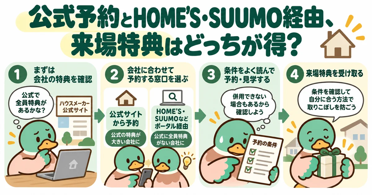 公式サイトと紹介サイトの予約条件を比較するあいみつ。