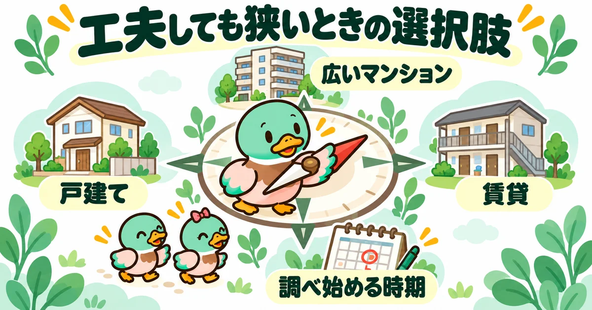 マンション、戸建て、賃貸、調べる時期を方位に見立てて比較するあいみつ。