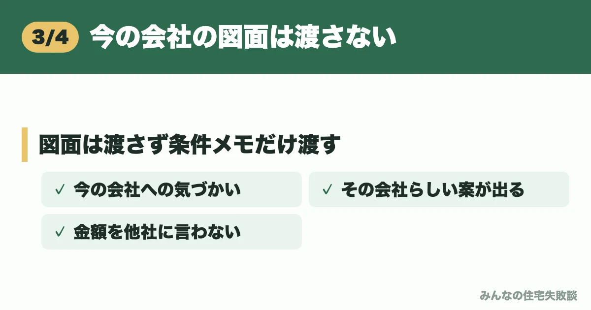 今の会社の図面は渡さない
