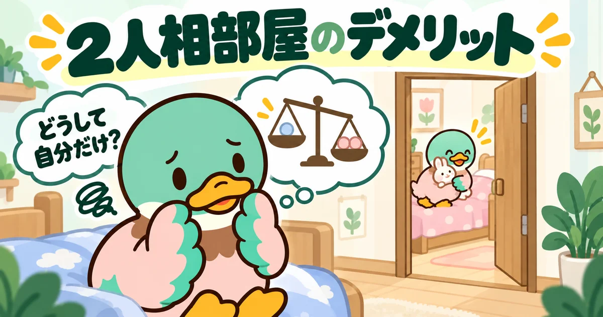 個室のきょうだいを見て不公平に感じる子供のカモ。