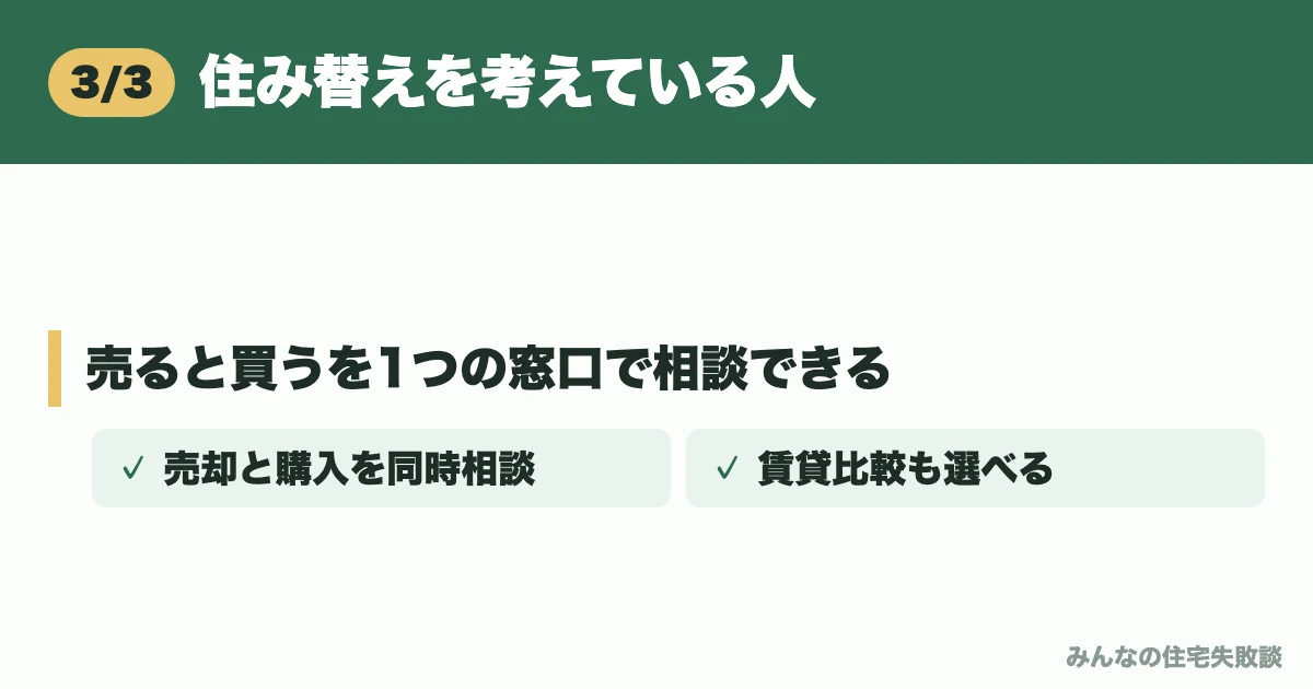 住み替えを考えている人